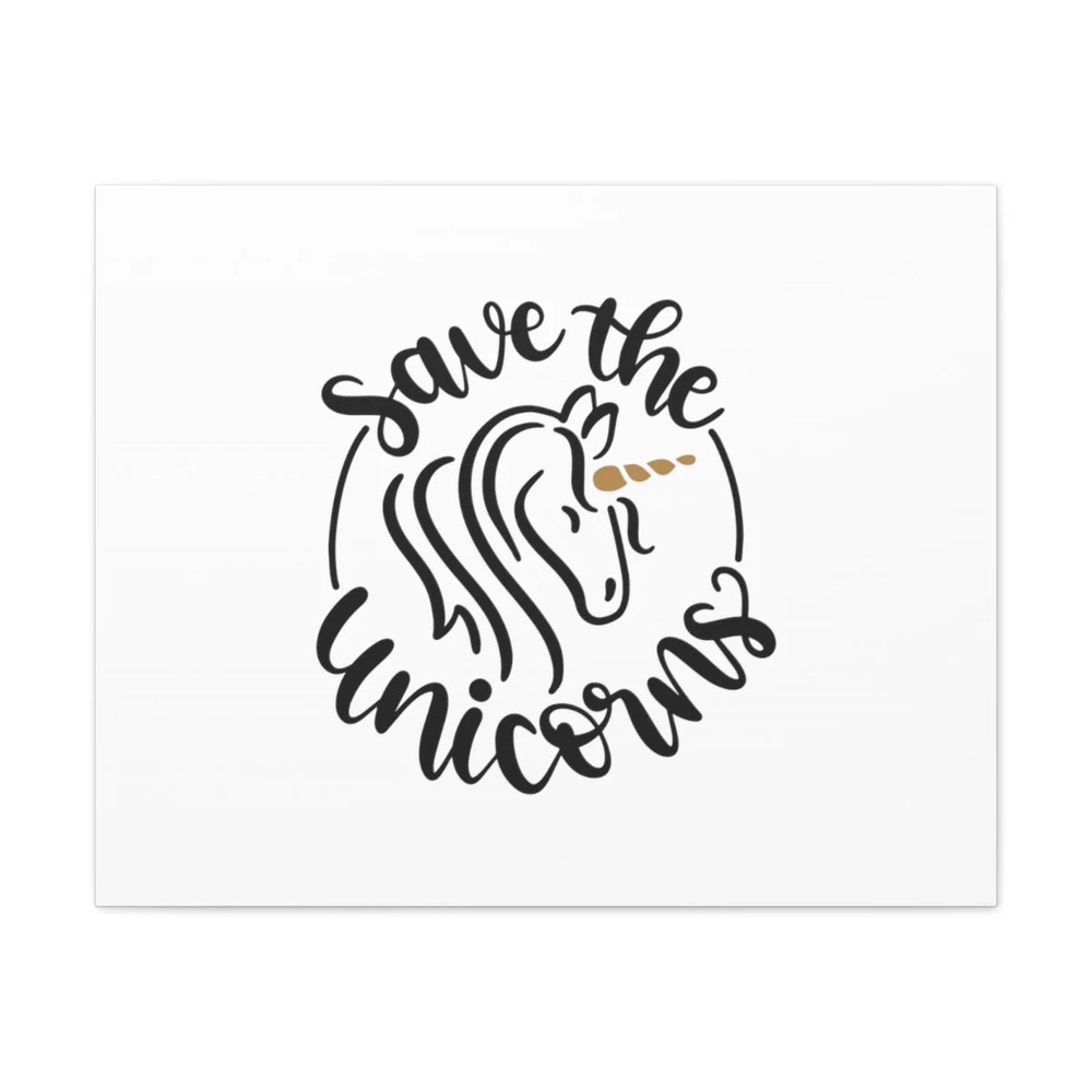 Scripture Walls Save The Unicorns Numbers 24:8 White Christian Wall Art Bible